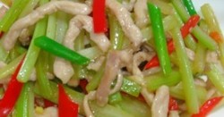 西芹炒肉丝