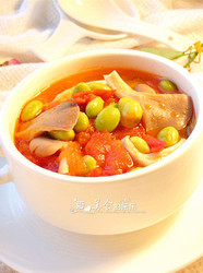 猪肚菇毛豆汤