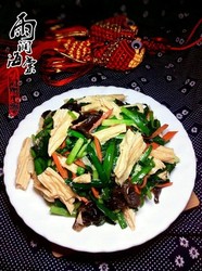 韭菜炒腐竹