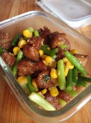 蒜苔炒酥肉