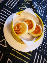 发面香菜肉饼