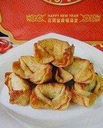 油炸肉馄饨
