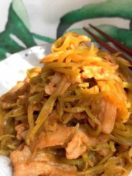 莴苣丝炒五花肉