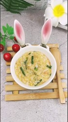 鲜虾韭菜杂粮粥