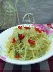 佛手瓜炒土豆丝
