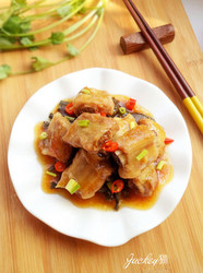 豇豆干蒸排骨