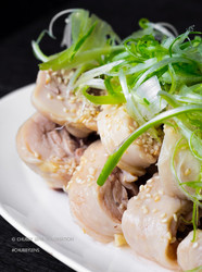 响油香葱鸡腿