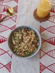 腊肠青菜炒饭