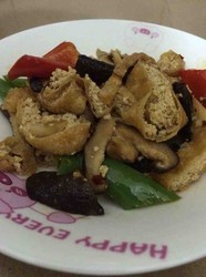 香菇炒油豆腐