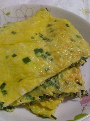 韭菜煎鸡蛋