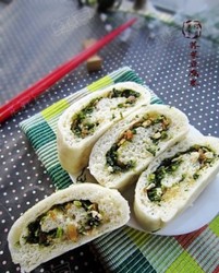 荠菜豆腐卷