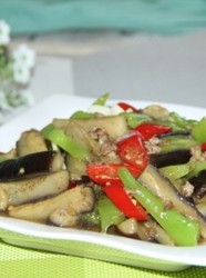 肉沫彩椒茄条