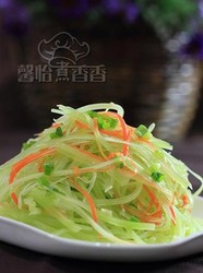 醋拌青笋萝卜丝