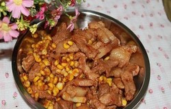 玉米炒猪肉