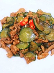 黄瓜炒肉丝