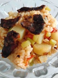 香肠土豆焖饭（改良版网红饭）