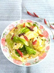手撕炝莲白菜