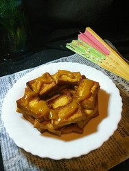 南瓜酱配老豆腐
