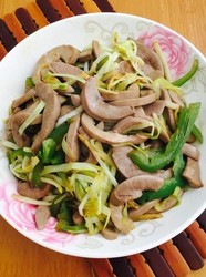 韭黄炒猪腰