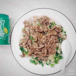 芥蓝牛肉盖浇饭