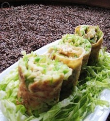 卷心菜鸡蛋卷