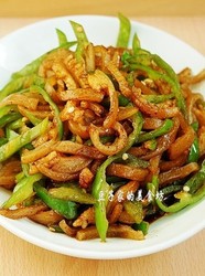 猪皮炒辣椒