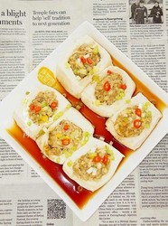 肉末酿豆腐