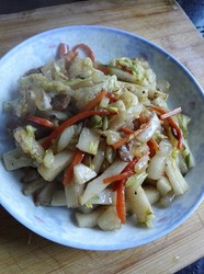 白菜炒年糕
