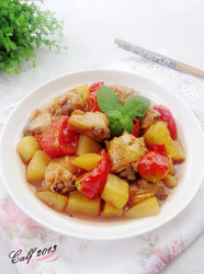 蕃茄土豆鸡块