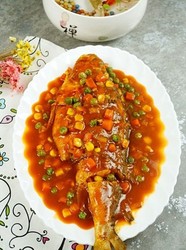 茄汁烧黄鱼