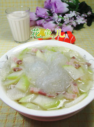 咸肉蒲瓜煮粉丝