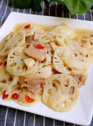秋梨莲藕炒肉片