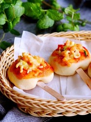 迷你鲜虾披萨
