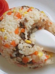 彩色蒸饭