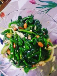 陈醋菠菜花生米