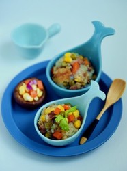 五彩时蔬糯米饭