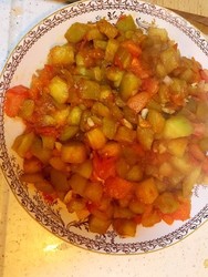 茄子炒西红柿