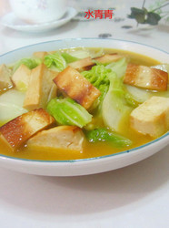 香干咖喱白菜