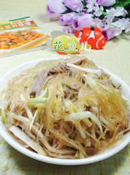 韭菜芽猪肚炒粉丝