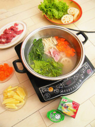 羊肉杂蔬火锅