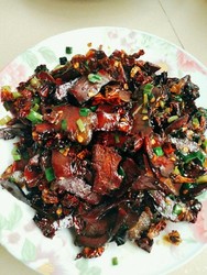 爆炒腊牛心