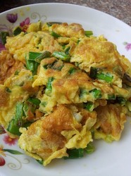 小葱炒鸡蛋