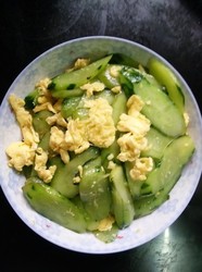 鸡蛋炒黄瓜