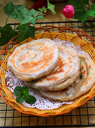 花生酱葱花煎饼