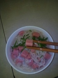 火腿香葱面