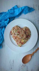 爱心培根炒饭