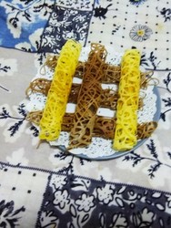 双色蕾丝鸡蛋卷(玉米油版)