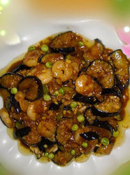 虾仁烧茄子
