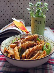 青椒洋葱炒鱿鱼