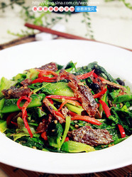 豆豉鲮鱼油麦菜